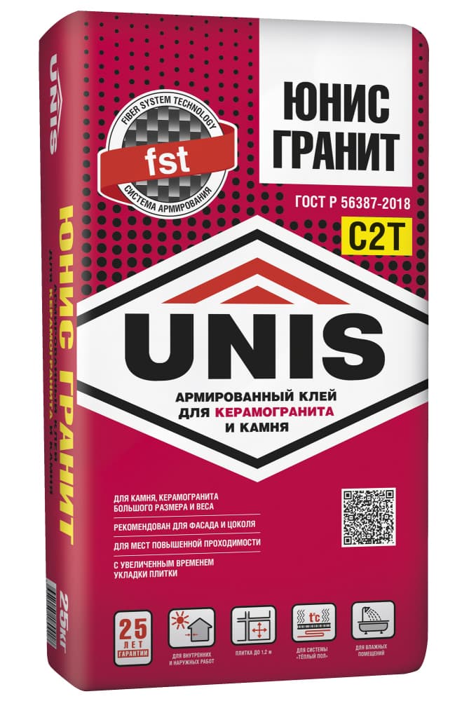 Клей плиточный Юнис Гранит 25кг