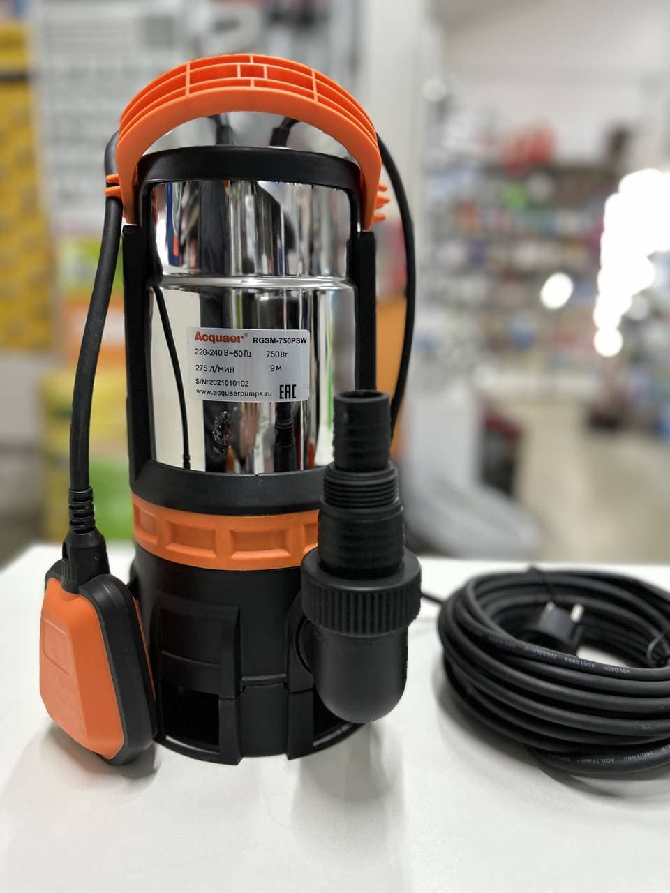 Насос погружной центробежн. Acquaer RGSM-750SW
