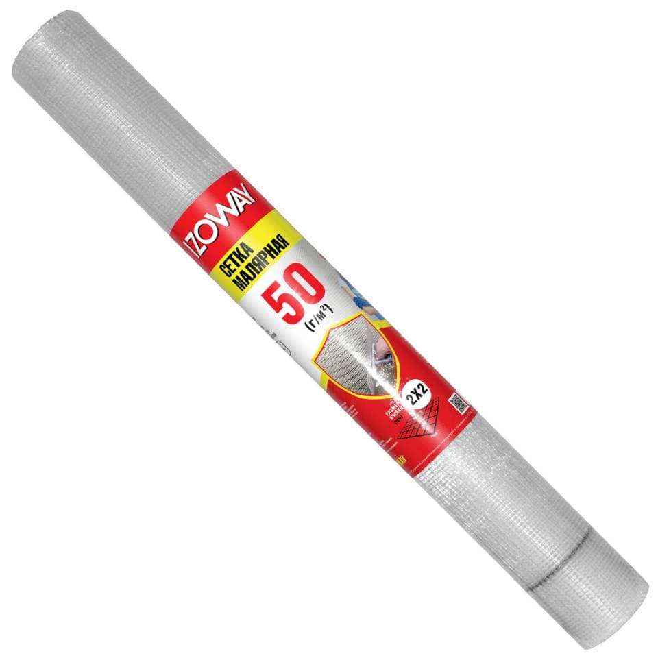 Сетка малярная 2×2 Izoway 50г/м2 50м Белая