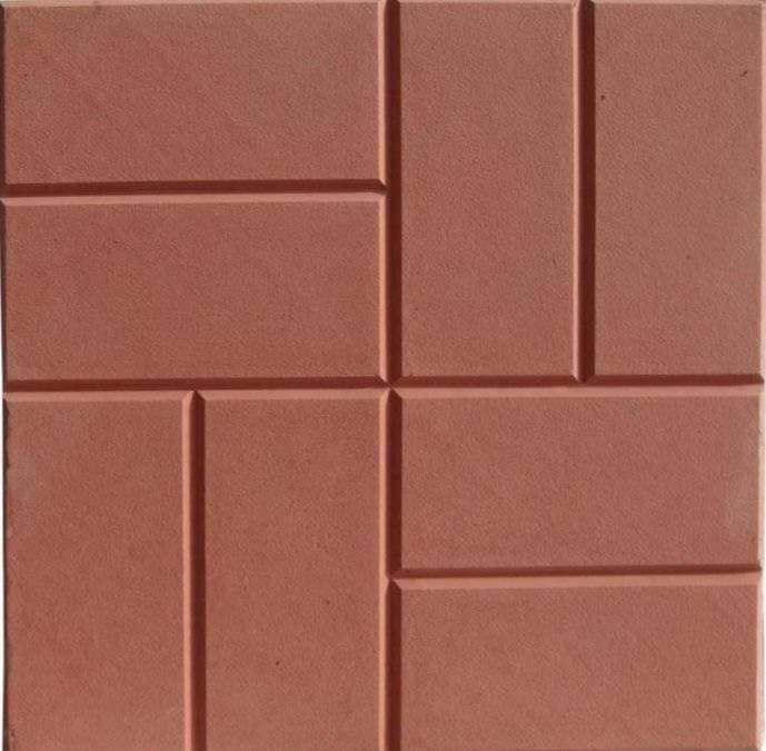 Плитка 50*50*50 красная