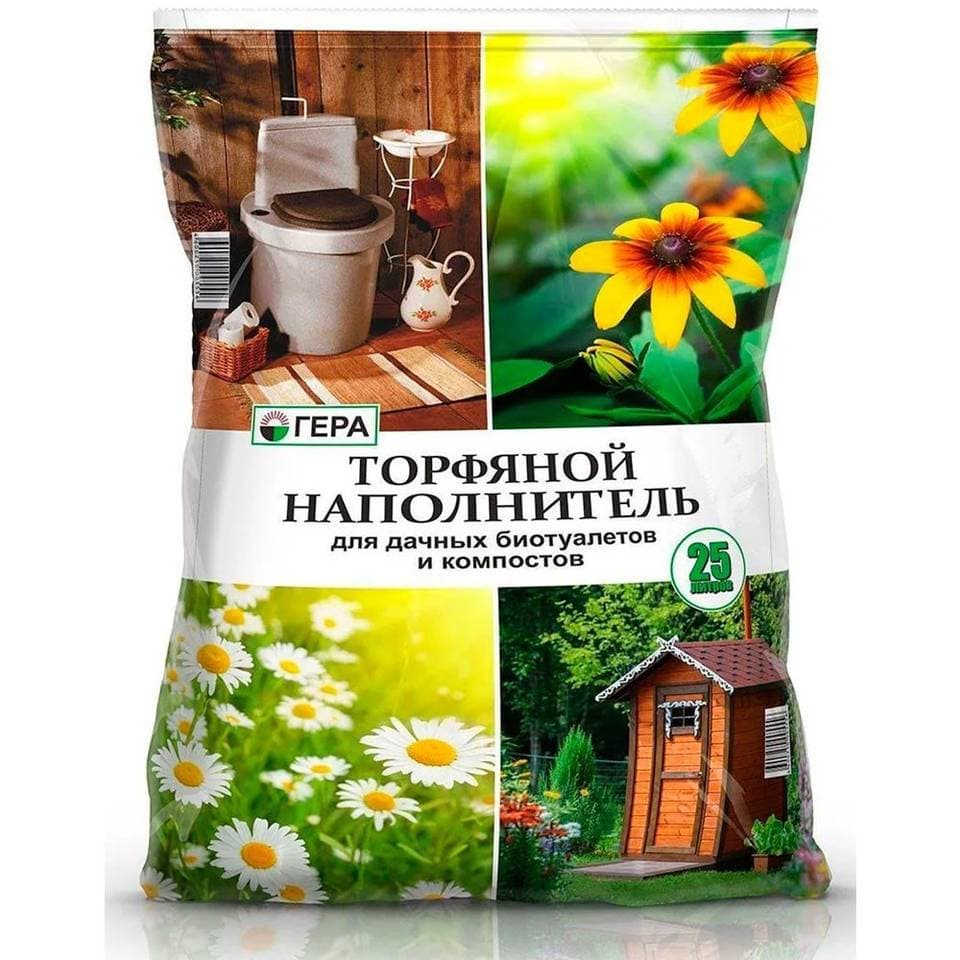 Торфяной наполнитель д/дачных туалетов 25л.