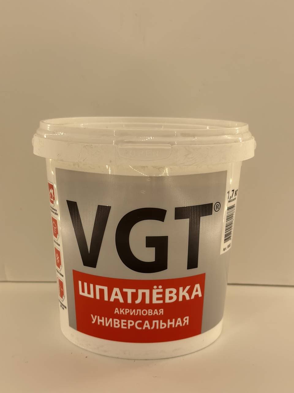Шпатлевка VGT универсальная акриловая 1,7кг