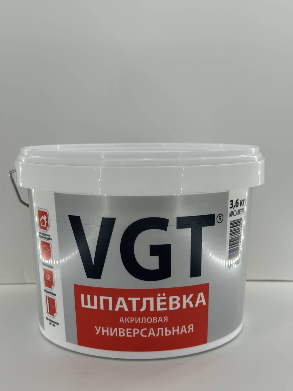 Шпатлевка VGT универсальная акриловая 3,6кг