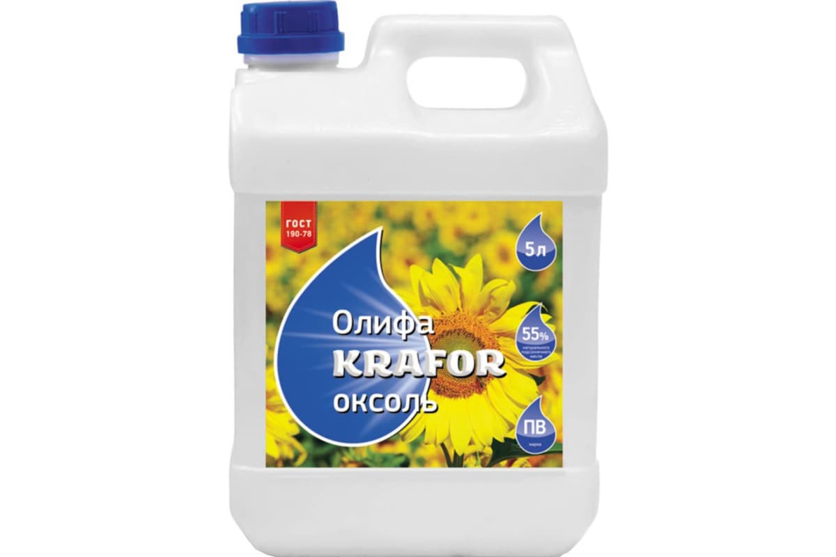Олифа оксоль KRAFOR 5л