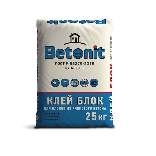 Клей для блоков Бетонит 25кг