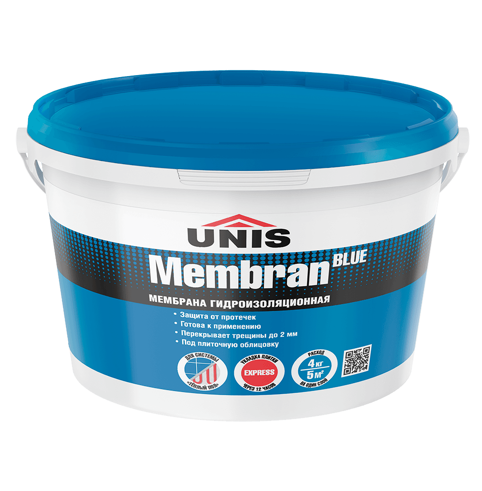 Гидроизоляция Юнис мембрана Blue 3кг