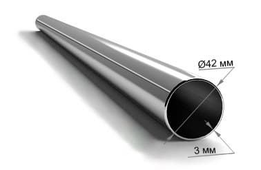 Труба ЭСВ круглая сталь 42х3мм (6м)