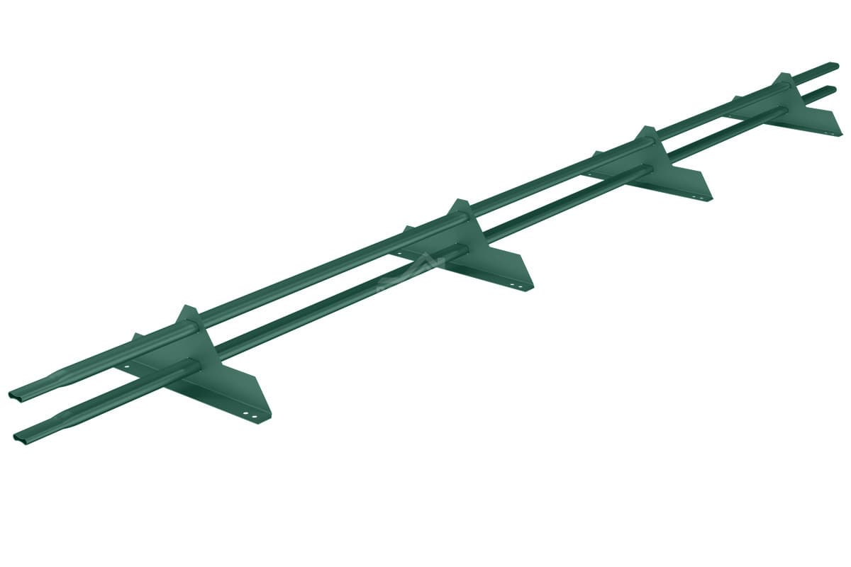 Снегозадержатель овальный Зеленый Ral-6005  3м
