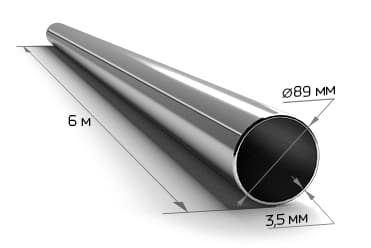 Труба ЭСВ круглая сталь 89х3,5мм (6м)